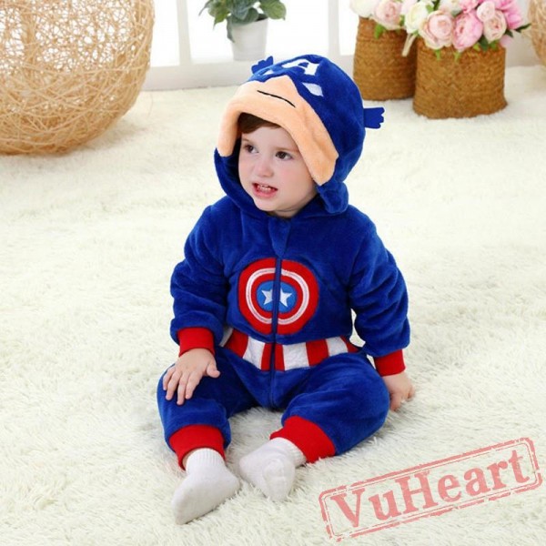 Kigurumi | American Captain Kigurumi Onesies - Cool Baby Onesies