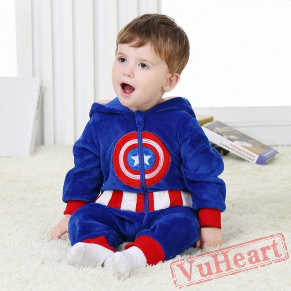 Kigurumi | American Captain Kigurumi Onesies - Cool Baby Onesies