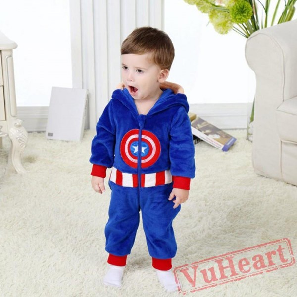 Kigurumi | American Captain Kigurumi Onesies - Cool Baby Onesies