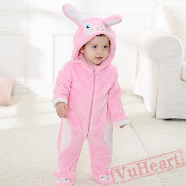 Pink Purple Rabbit Baby Onesie Costumes / Clothes 