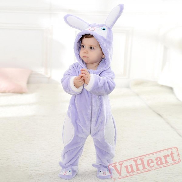 Pink Purple Rabbit Baby Onesie Costumes / Clothes 