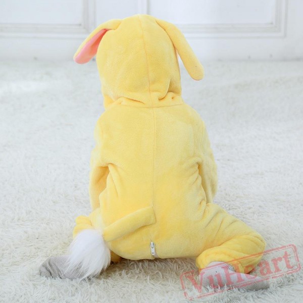 Small Yellow Dog Baby Onesie Costumes / Clothes 