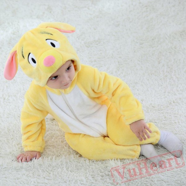 Small Yellow Dog Baby Onesie Costumes / Clothes 