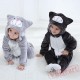 Black, Grey Cats Baby Onesie Costumes / Clothes 