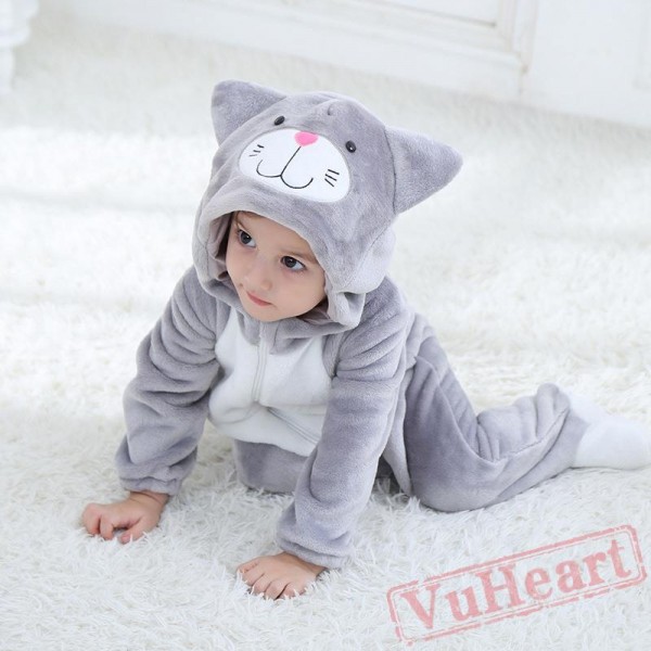 Black, Grey Cats Baby Onesie Costumes / Clothes 