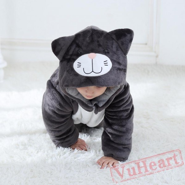 Black, Grey Cats Baby Onesie Costumes / Clothes 