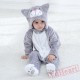 Black, Grey Cats Baby Onesie Costumes / Clothes 