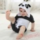 Black And White Summer Cotton Panda Baby Onesie Costumes / Clothes 