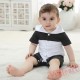 Black And White Summer Cotton Panda Baby Onesie Costumes / Clothes 
