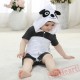 Black And White Summer Cotton Panda Baby Onesie Costumes / Clothes 