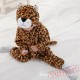 Brown & Light Coffee Color Flannel Leopard Baby Onesie Costumes / Clothes 