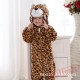 Brown & Light Coffee Color Flannel Leopard Baby Onesie Costumes / Clothes 