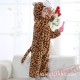 Brown & Light Coffee Color Flannel Leopard Baby Onesie Costumes / Clothes 