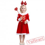 Girl Long Sleeve Christmas Dresses