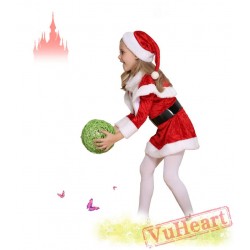 Fantasy Cosplay Children's Costume Santa Claus Christmas Dress