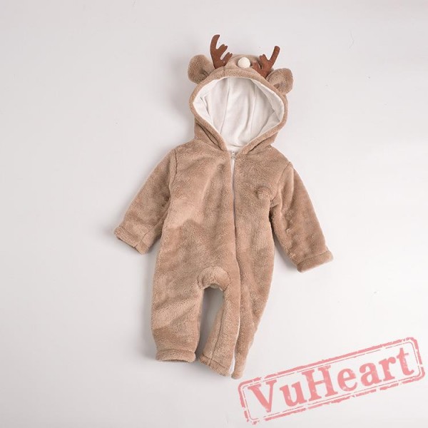 Baby Winter Christmas Deer Onesies