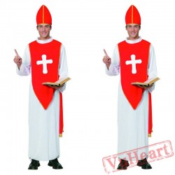 Halloween costume, priest preacher costume