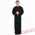 Halloween cosplay costume, adult priest priest dress priest costume
