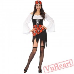 Halloween cosplay pirate costume, Viking pirate