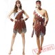 Halloween cosplay costume, adult savage costume