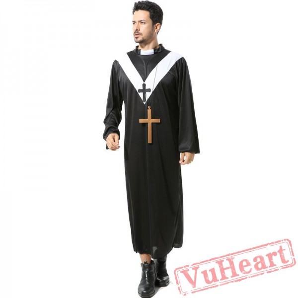 Halloween Jesus costume, priest, Maria, priest costume