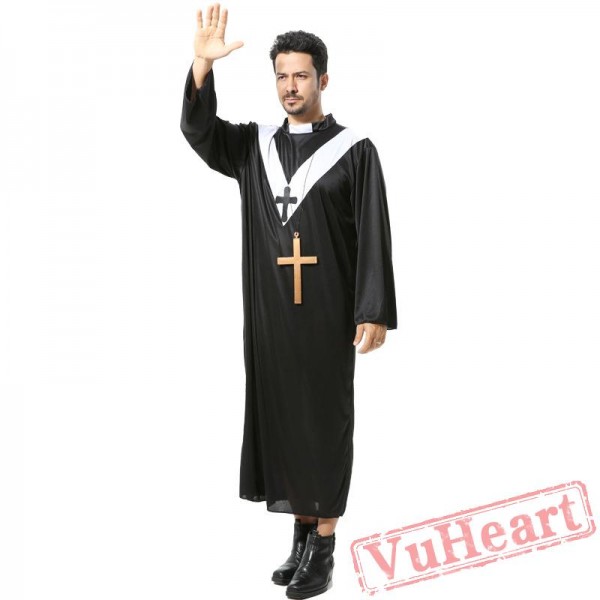Halloween Jesus costume, priest, Maria, priest costume