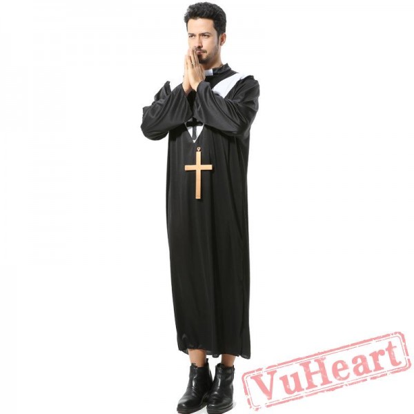 Halloween Jesus costume, priest, Maria, priest costume