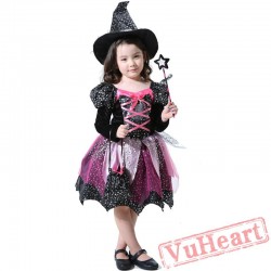 Halloween kid's costume, magic witch costumes