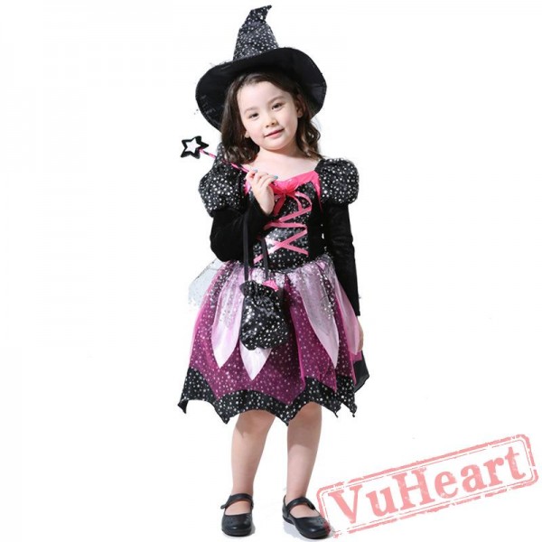 Halloween kid's costume, magic witch costumes