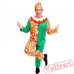 Halloween adult men cartoon clown costume