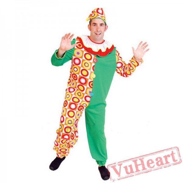 Halloween adult men cartoon clown costume