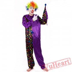 Halloween cosplay costume, adult clown costume
