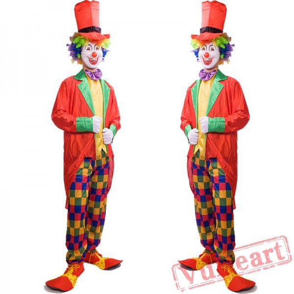 Halloween adult clown costume