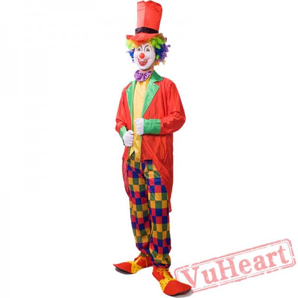 Halloween adult clown costume