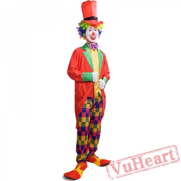 Halloween adult clown costume