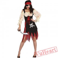 Halloween cosplay women Caribbean pirate woman