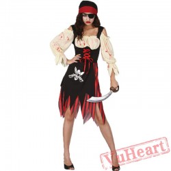 Halloween cosplay women Caribbean pirate woman