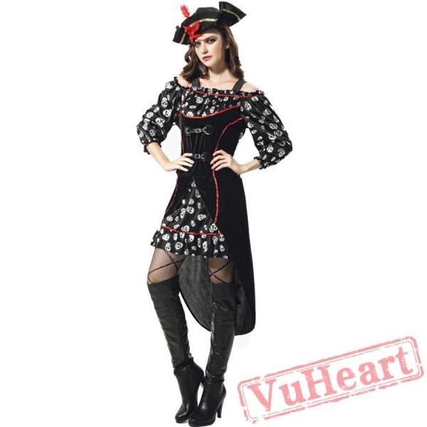 Halloween costume, pirate pirate captain, women