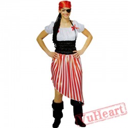 Halloween costumes, adult women pirate costume, pirates of the Caribbean - Captain Jack costume