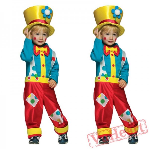 Halloween kid's costume, clown costume