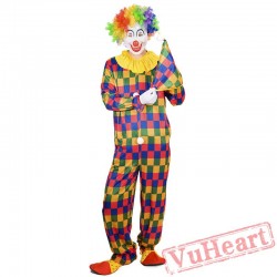 Halloween adult clown costume