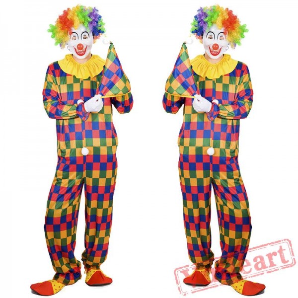 Halloween adult clown costume