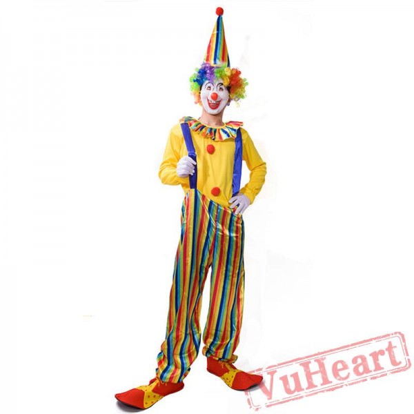 Halloween adult clown costume