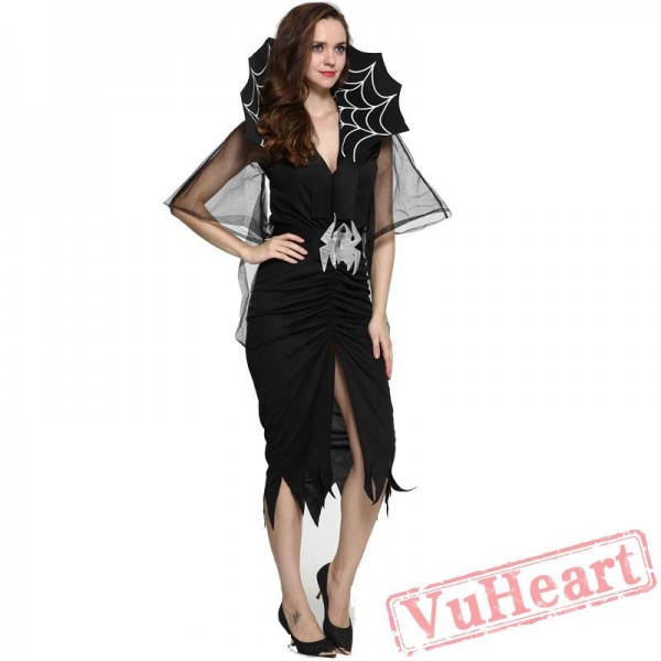 Black Spider Vampire Dress, Halloween Costume