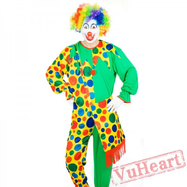 Halloween costume, adult clown costume