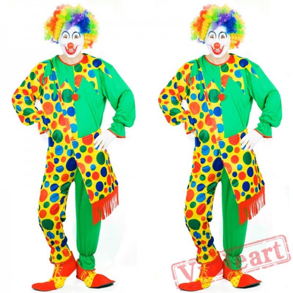 Halloween costume, adult clown costume