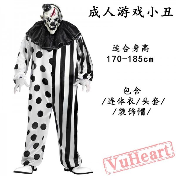 Halloween adult clown costume