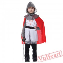 Halloween cosplay dress, crusader warrior costume