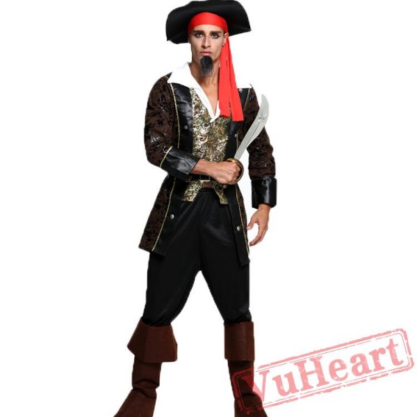 Halloween costumes, Caribbean pirate costume men