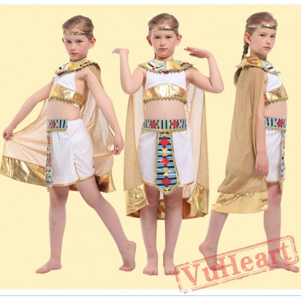 Halloween cosplay costume, kid after Egyptian costume